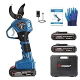 KOMOK Elektrische Gartenschere Schnittdurchmesser 40 mm, professionelle Gartenschere mit...