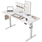 Agilestic Höhenverstellbarer Schreibtisch 120 x 60 cm, Stabiler Schreibtisch...