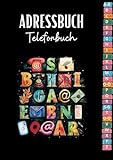 Adressbuch: Telefonbuch Mit Register a-Z - Telefonregister A5 Deutsch Für...