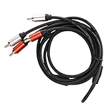 FOLOSAFENAR RCA-Kabel, HiFi-Sound, vergoldet, 2 RCA-Stecker auf 2 RCA-Stecker, Stereokabel...