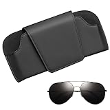 JReHuiG Brillenhalter Leder für Auto, Universal-Sonnenbrillenhalter Auto,...