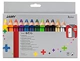 Lamy 1223548 3plus Farbstifte 520 12er-Set: Faltschachtel mit 12 Farbstiften +...