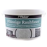 Flüssige Raufaser/Rauhfaser Pfister weiß 15kg hochdeckend
