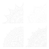 Dickly 4-teilige Mandala-Schablone, Mandala-Malvorlage, Zeichenschablone, waschbare...