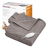 Beurer HD 75 Heizdecke, kuschelige Wärmedecke mit 6 Temperaturstufen, Sicherheitssystem...