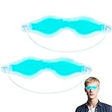 ColdCool Gel-Augenmaske, 2 Pack kühlende Eis-Schlafmasken für geschwollene Augen Gesicht...