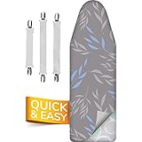 smart&gentle Made in Germany Turbo Bügelbrettbezug 120x40 in 5 Größen für...