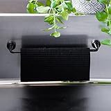 Spültuch mit schwarzem magnetischem Geschirrbehälter (Edelstahlwasch)
