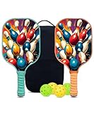 KUAVETO Pickleball-Paddel-Set, all der DIY-Spaß, den Sie mit Bowling-BM4-Muster haben...