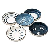 ACYOUNG 5-teilig Snackschalen Set, Mini Gewürzschale, Ø 8,7 cm Keramik Untertassen...