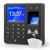 2025 Zeiterfassung für Kleinbetriebe,Fingerabdruck-Stempeluhr...