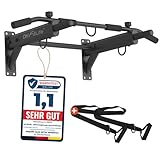 DH FitLife 4in1 Klimmzugstange Wand zur Wandmontage mit Spreizdübel, Multifunktionale...