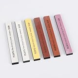 Schleifstein Set 6 Stück Abziehsteine Schleifstein Messer mit Rutschfestem...