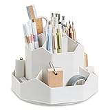 Newpop Schreibtisch Organizer, 360 Grad Drehbarer Stiftehalter, Stifte Organizer mit 9...