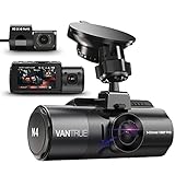 VANTRUE N4 3 Lens Dashcam 1440P + Dual 1080P Kamera Auto, 4K 3840x 2160P vorne,...