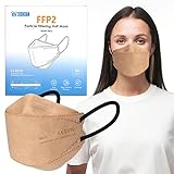 IDOIT FFP2 Maske Fischform 30 Stück, Einweg Atemschutzmaske Gesichtsmaske,4 Lagen Mund...
