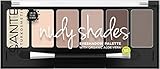 Sante Naturkosmetik Eyeshadow Palette Nudy Shades, Lidschattenpalette, Sechs aufeinander...