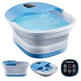 Fußmassagegerät elektrisch | Fußsprudelbad mit Massage und Heizfunktion | Vibration |...