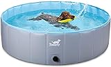 Toozey Hundepool für Große & Kleine Hunde, 80cm / 120cm / 160cm Faltbare Hunde Pools,...