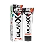 BlanX Black Volcano Zahnpasta 75 ml x 3, Whitening Zahnpasta mit isländischen Flechten...