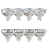 Caldarax 8 Stück MR16 GU5.3 20W 12V Halogenstrahler, Dimmbar 2700K Warmweiß, 210LM,...