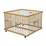 Kidsmax Laufgitter David 100 x 100 cm (naturbelassen)