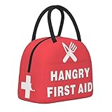 COEIOBEO Funny Hangry Erste-Hilfe-Lunchbox, Notfall-Snack-Set, tragbare Lunchtasche,...