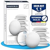 SilverRack® Türstopper Wand selbstklebend Weiß [10 Stück] - Wandpuffer als perfekter...