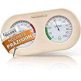 WASSERFELD® Sauna Thermometer Hygrometer [2in1 Funktion] Präzises Saunathermometer für...