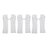 QSTNXB 3 Paar UV Handschuhe für Nägel, Weiches Polyester, Weiche, Hautfreundliche,...