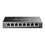 TP-Link TL-SG108E Managed Switch 8 Port Gigabit Ethernet LAN Switch(Plug-and-Play Netzwerk...