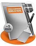AMZBBQ® Premium Plancha Set - 40 x 30 cm - ca. 5 mm massiver Edelstahl - 20% stärker als...