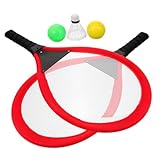 KOCKSHION Outdoor Badminton Racket für Leichtes Stabiles Kunststoffspielzeug Fördert...