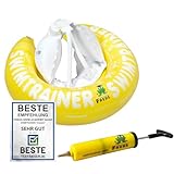 FREDS SWIM ACADEMY SWIMTRAINER Classic Gelb + Handpumpe – Schwimmset für...