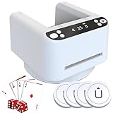 Automatic Card Dealer Machine, Card Shuffler 360° Rotating Poker Card Dealer, Battery...