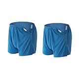 Lmaray Boxershorts für Herren, Inkontinenz, vollständig offen, zum Aufkleben,...