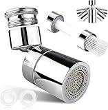 Wasserhahn Aufsatz, 2 SprüHfunktion Wasserhahn Strahlregler M24 M22 80°...