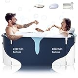 140cm tragbare faltbare Badewanne mit Metallrahmen, große Familie Badewanne...