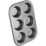 Chef Aid Blech für Muffins und Cupcakes, 6 Löcher, antihaftend