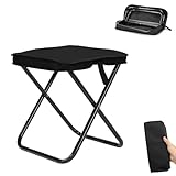 HuaMuDM 30 cm Camping Hocker Tragbarer Klapphocker,Mini-Klapphocker,Leicht Sitz...