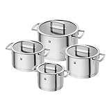 Topfset - 4-teilig, 18/10 Edelstahl