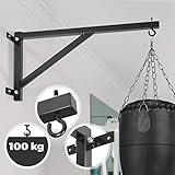 Physionics® Boxsackhalterung - max. Tragkraft 100 kg, für die Wandmontage,...