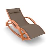 Ampel 24 Relax Schaukelstuhl Rio, Relaxliege mit Armlehnen, Gartenmöbel aus...