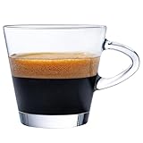 KONZEPT Espressotassen Set 80 ml, 12er Espressogläser, Espresso Tassen aus Glas...