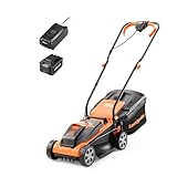 LawnMaster CLM2432K Sichelmäher Akku-Rasenmäher 24V 32cm Schnittbreite,150m²,25-65mm...