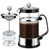 MAISITOO French Press Kaffeebereiter mit Edelstahl Filter 1000 ml, French Coffee...
