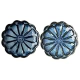 NUOBESTY 2 Stück Teiliges Japanisches Gewürzschälchen Farbverlaufsblaues Dipschälchen...