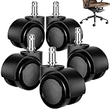 11mm x 22mm Rollen für Bürostühle 5er Set Rollen bis...