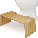 Squatty Potty Oslo Falten Bambus Toilette Hocker - 7-Zoll zusammenklappbar...
