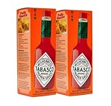 TABASCO® Brand Original Red Pepper Sauce 2 x 350ml = 700ml - Duo Pack - aus nur drei 100%...